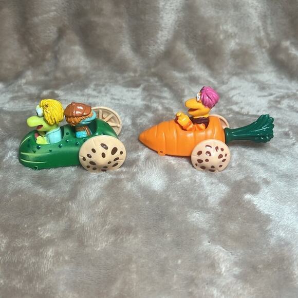 Vintage McDonald's Happy Meal Veggie Car Toys Fraggle Rock Boober Wembley Gobo - Picture 2 of 6